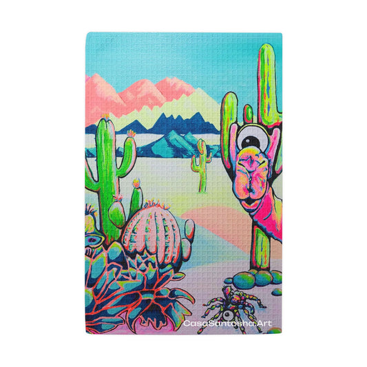Cyclops Camel Waffle Weave Kitchen Hand Towel