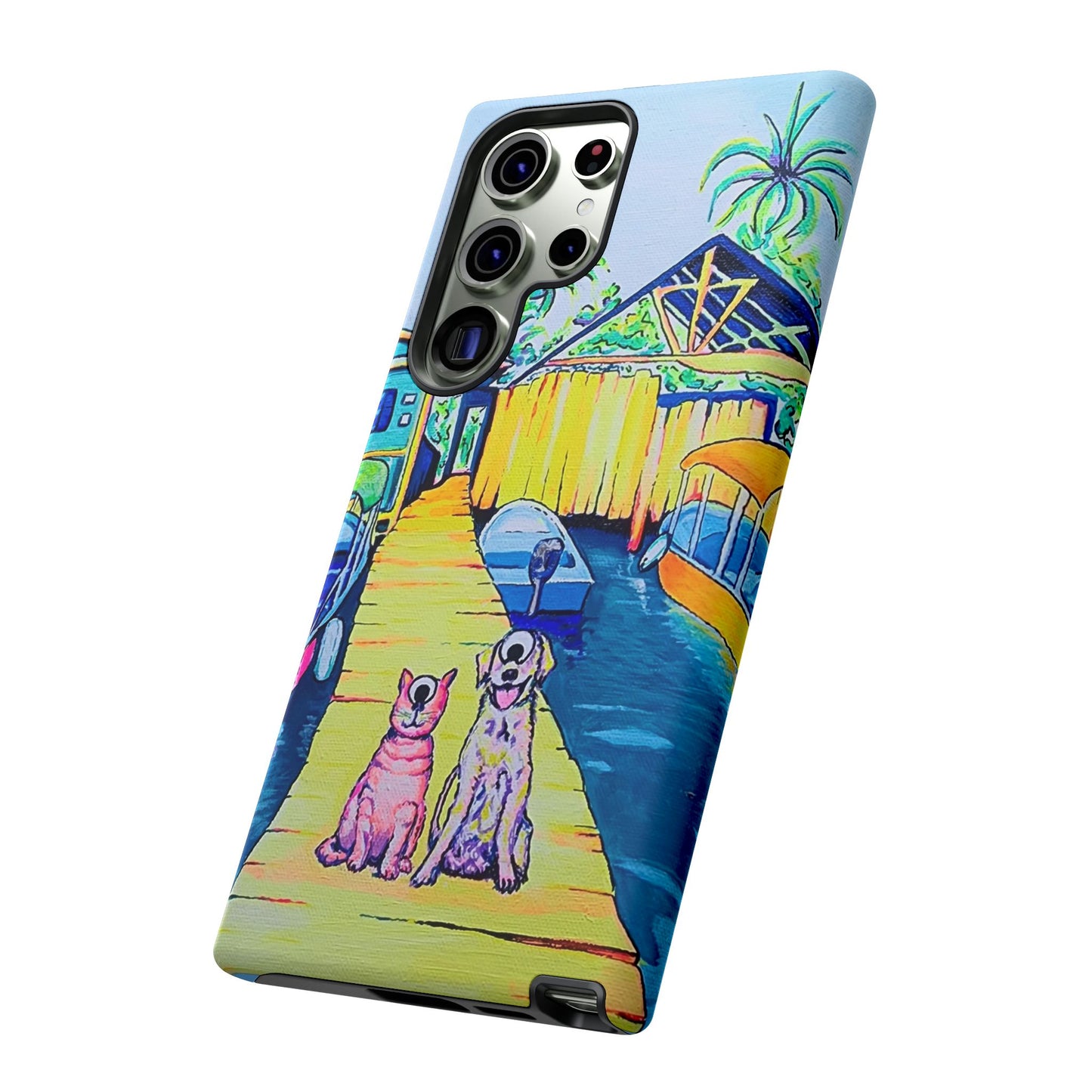 Cyclops Cat and Dog in Bocas Tough Phone Case