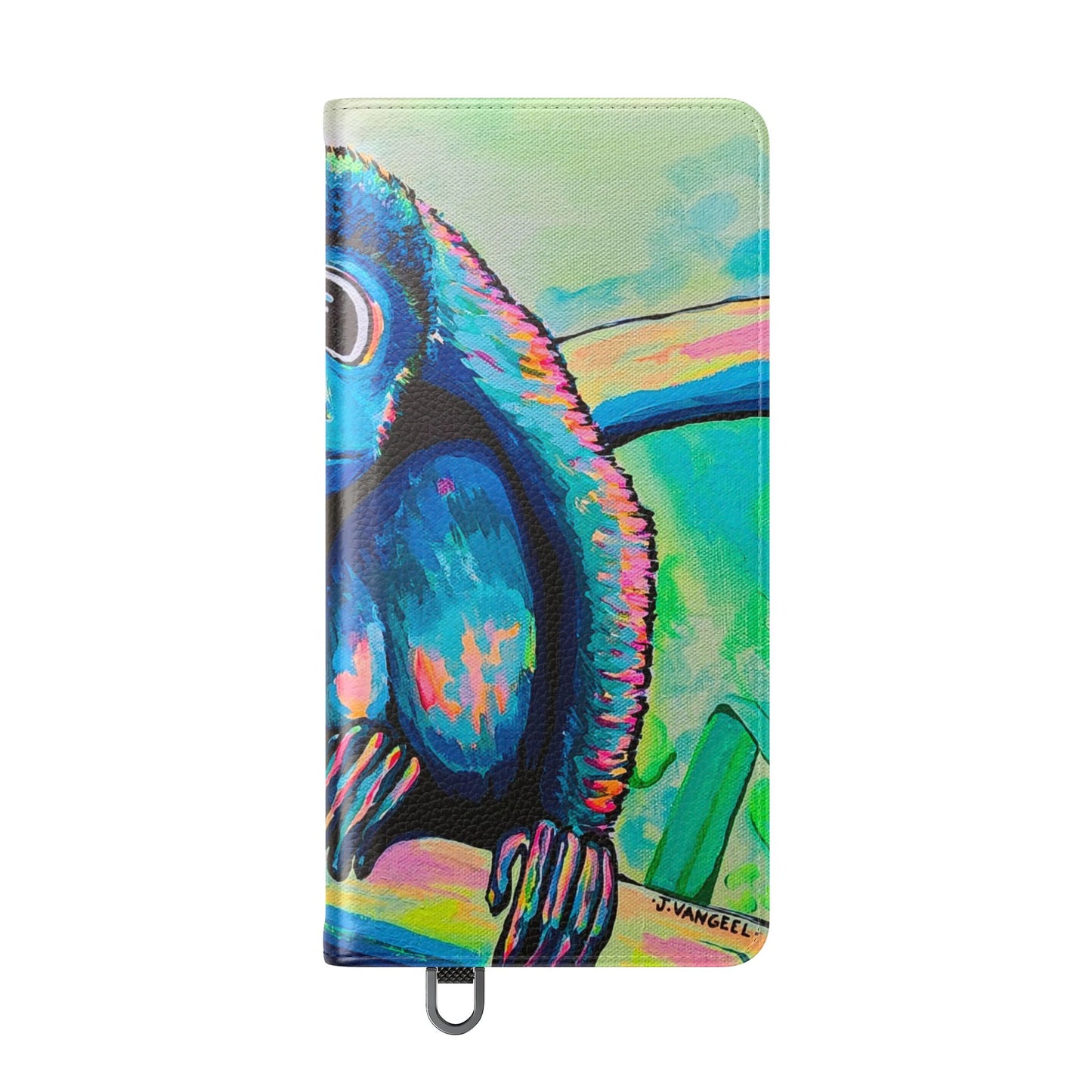 Cyclops Monkey Flip Phone Case – Wallet Cover with Card Slots