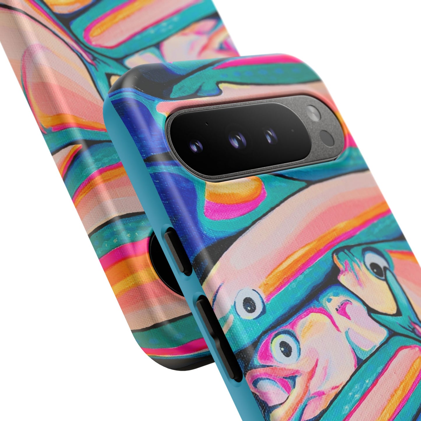 Neon Fish Tough Phone Case