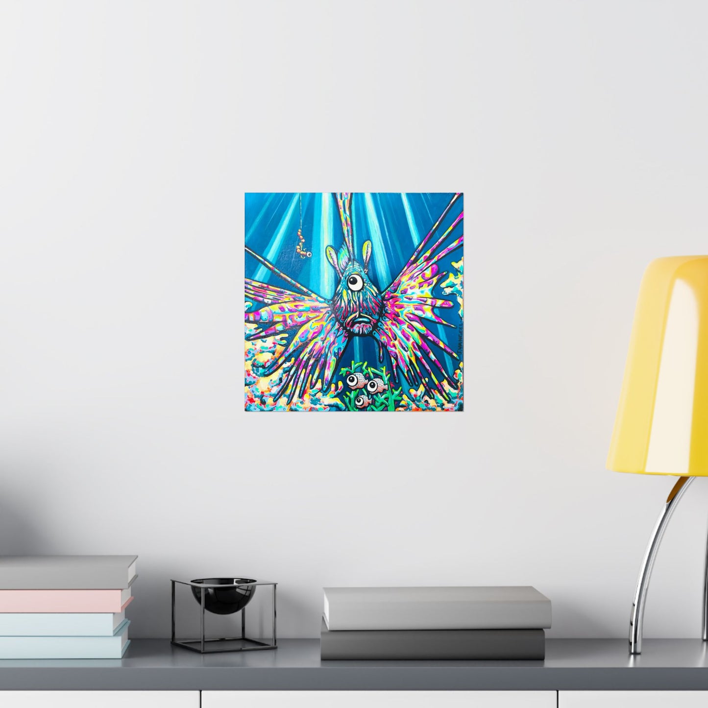 Cyclops Lionfish Giclée Art Poster