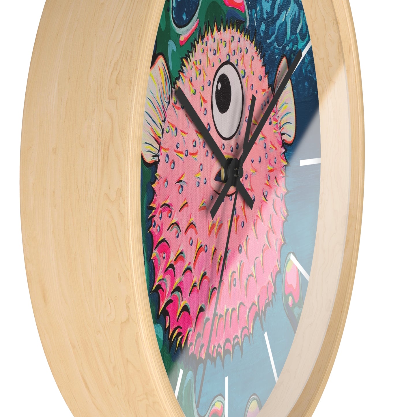 Cyclops Pufferfish Pop Art Wall Clock