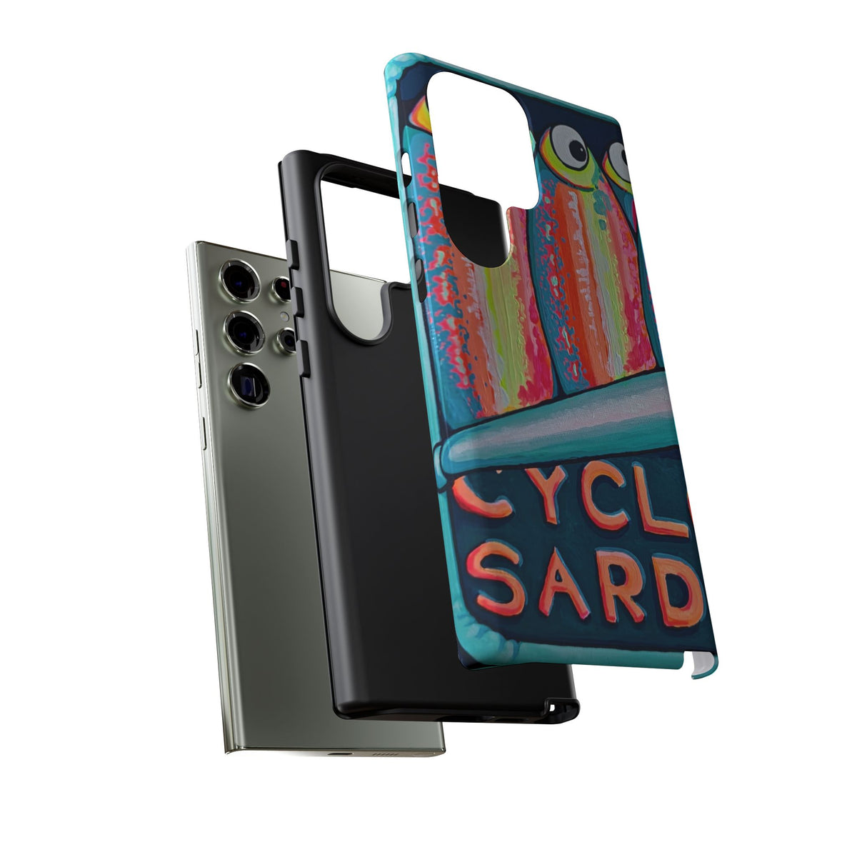 Neon Sardines Tough Phone Case