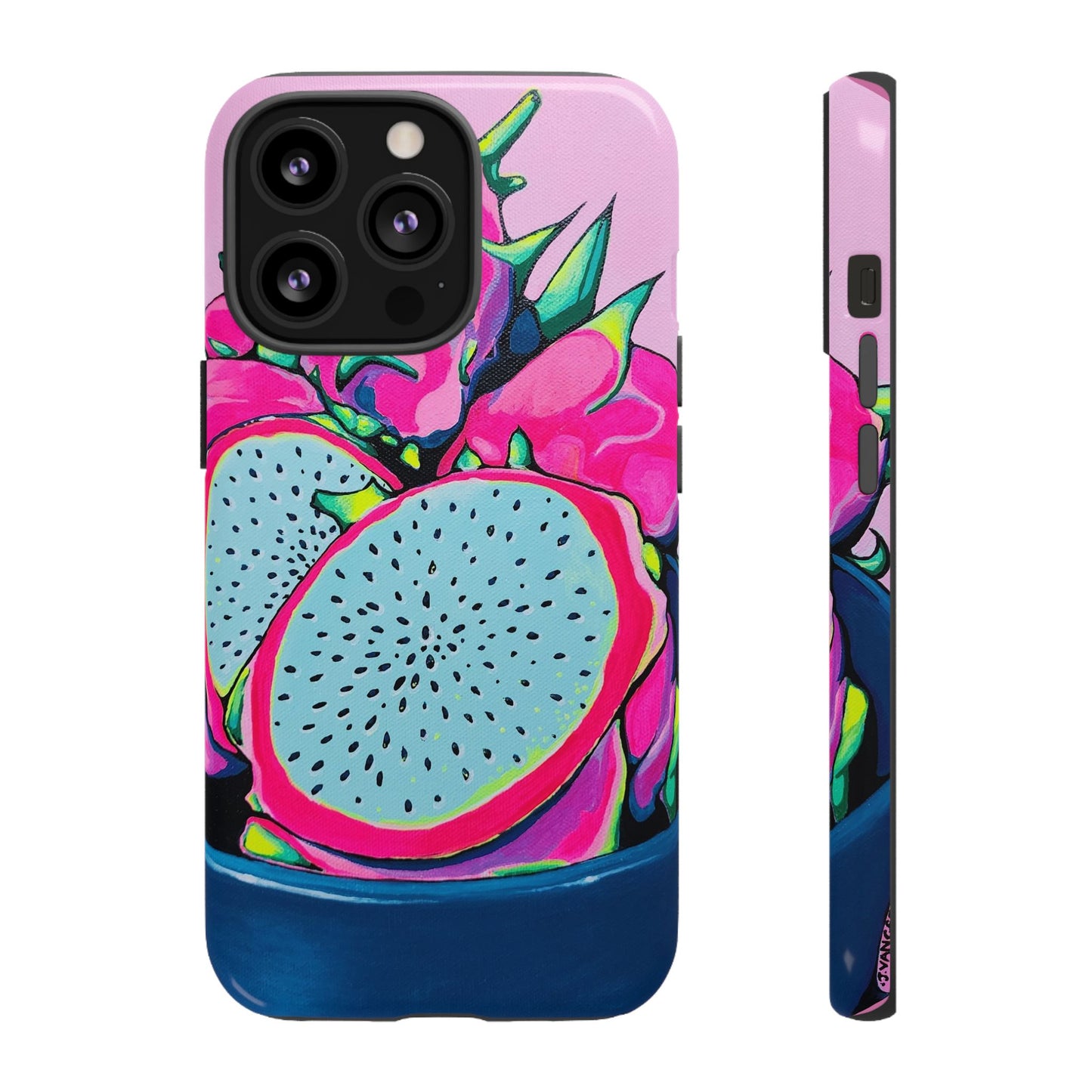 Neon Pink Dragon Fruit Tough Phone Case