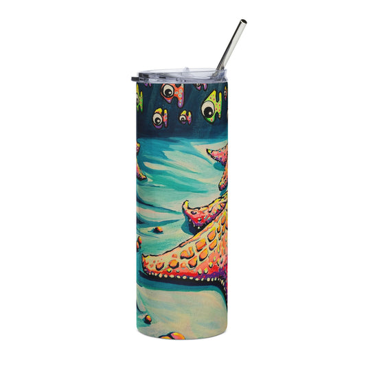Gobelet Cyclope Étoile de mer en acier inoxydable, 590 ml | Mug de voyage amusant, Écologique