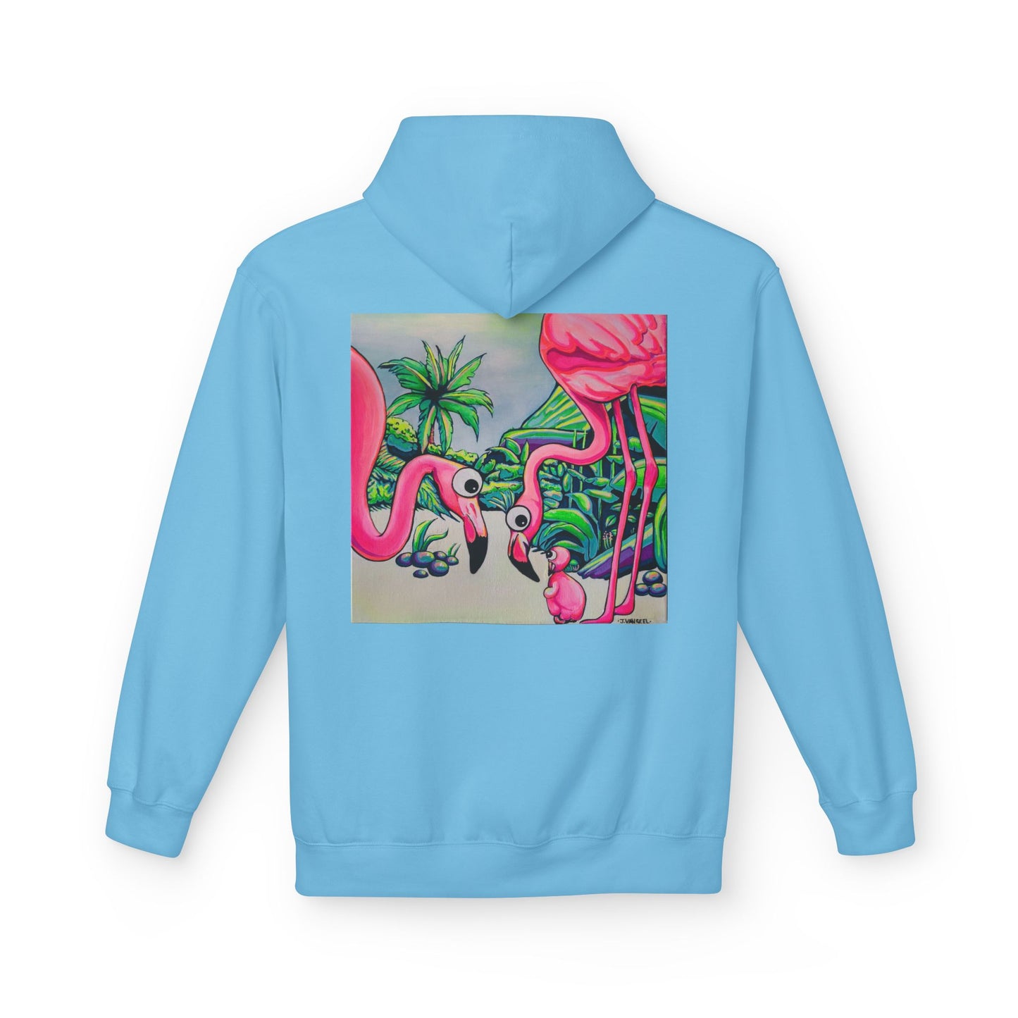 Unisex Cyclops Flamingo Family Soft Hoodie
