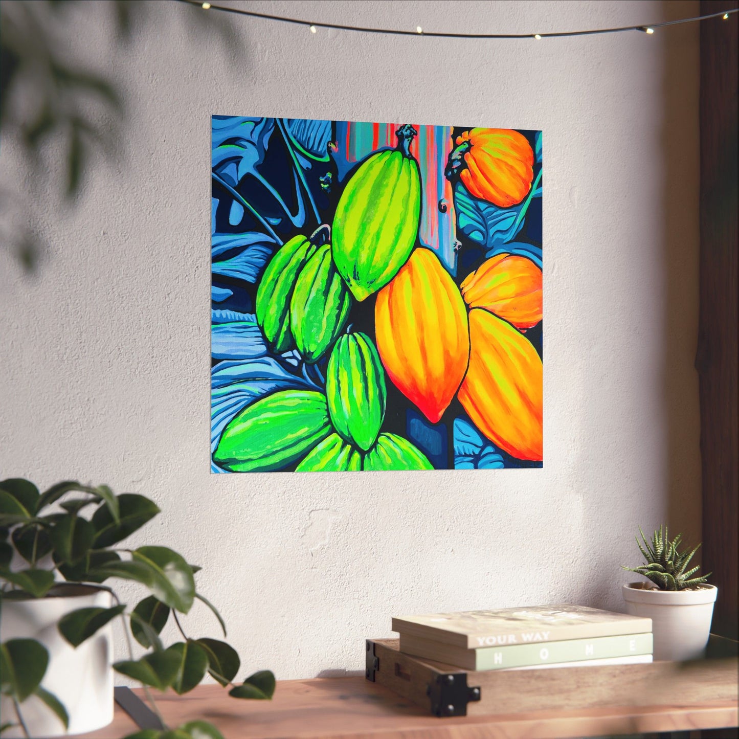 Neon Cacao Giclée Art Poster