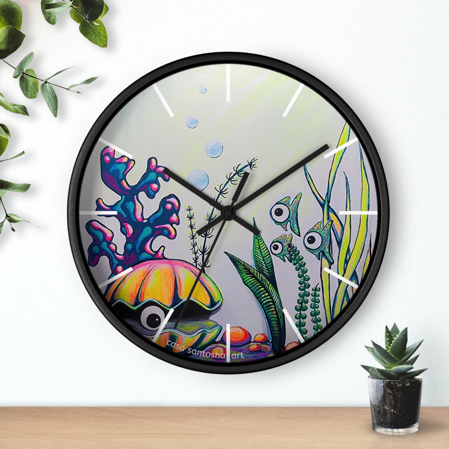 Cyclops Clam Pop Art Wall Clock