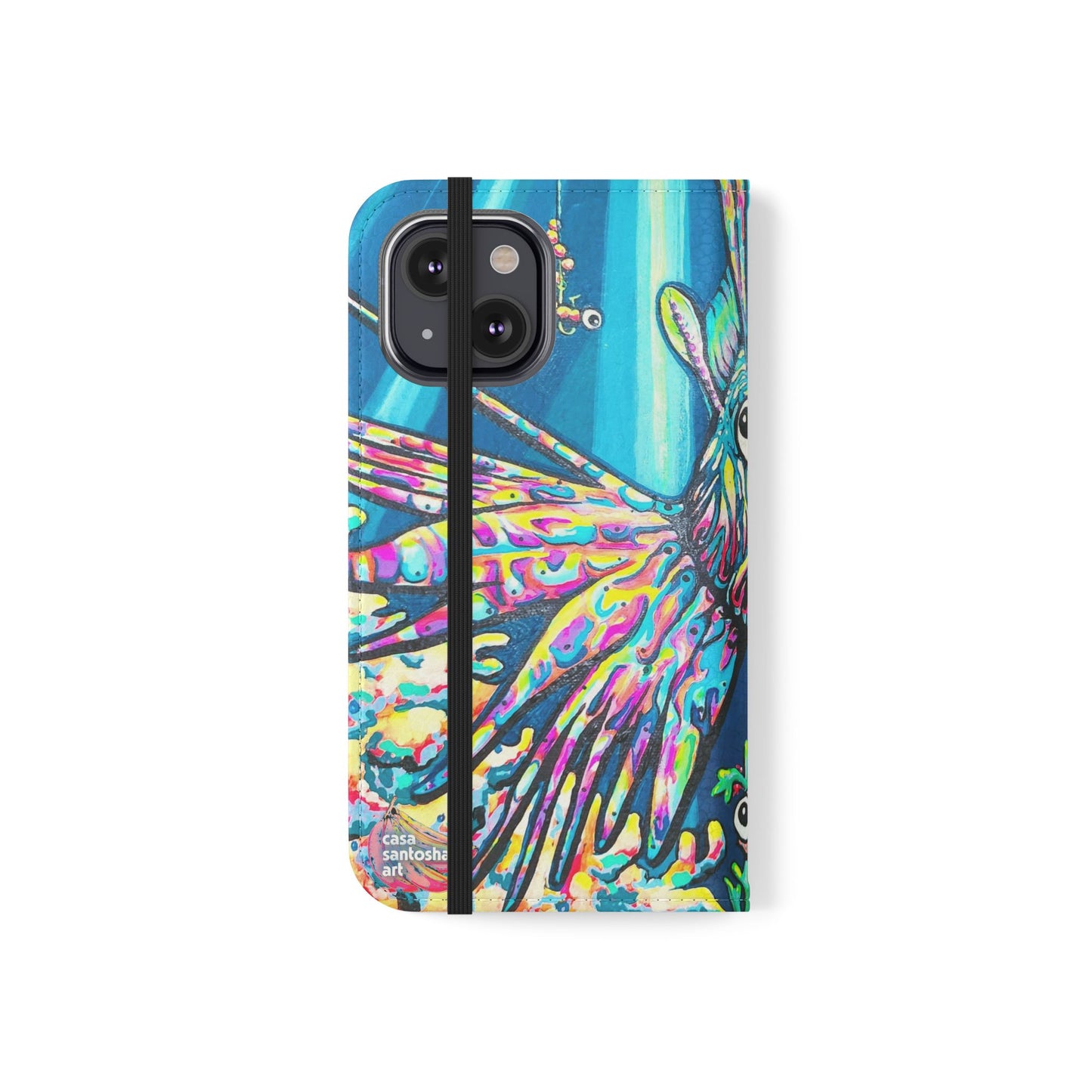 Cyclops Lionfish Flip Phone Case – Wallet Cover with Card Slots