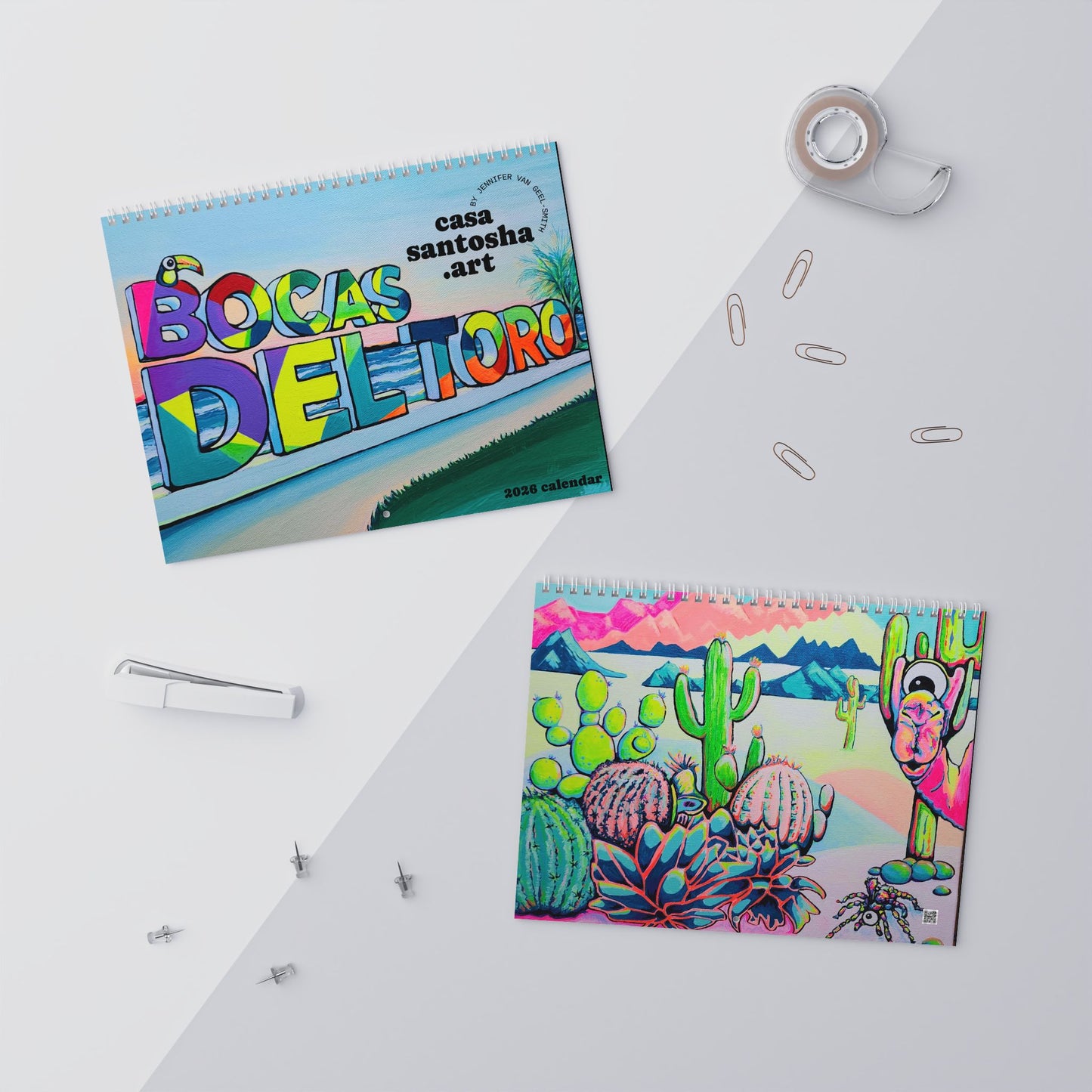 100% Cyclops Vibrant Art Wall Calendar 2026