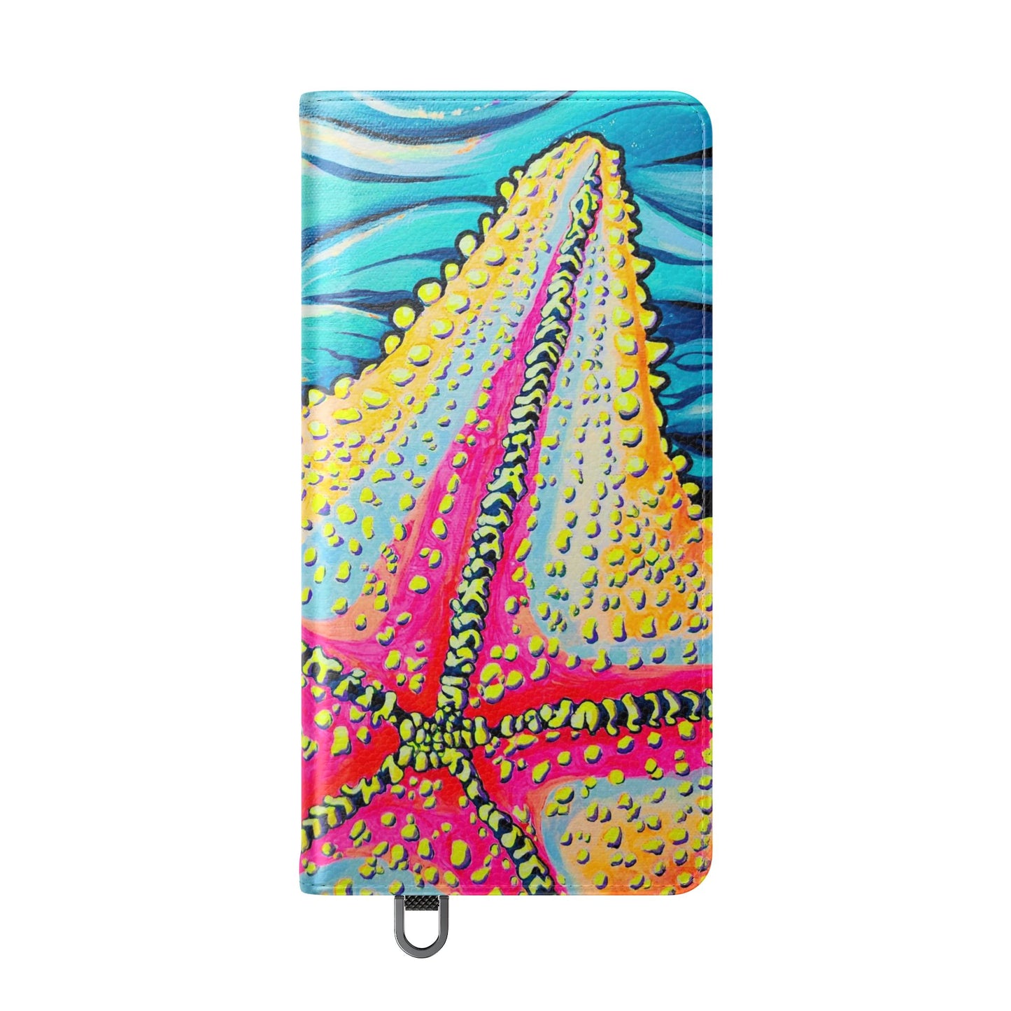 Starfish Beach Bocas Flip Phone Case – Wallet Cover with Card Slots