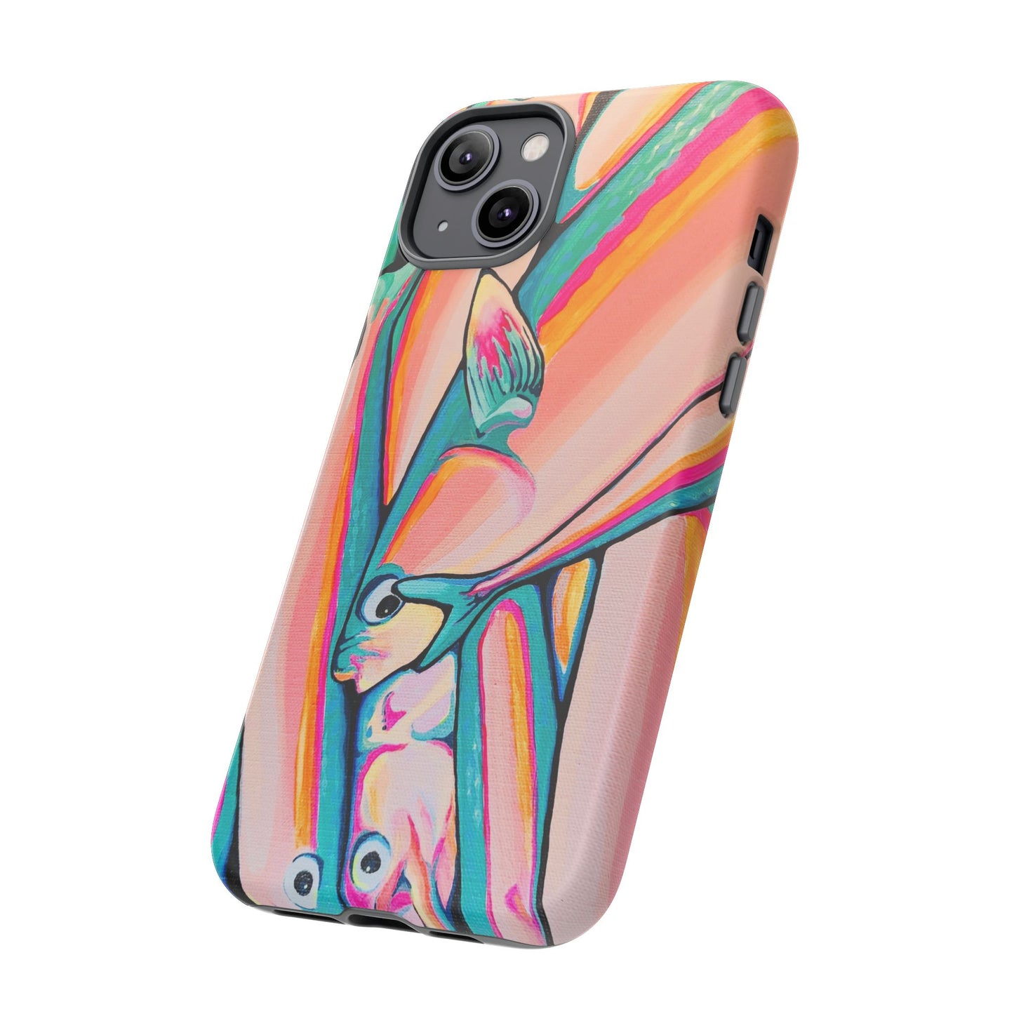 Neon Fish Tough Phone Case