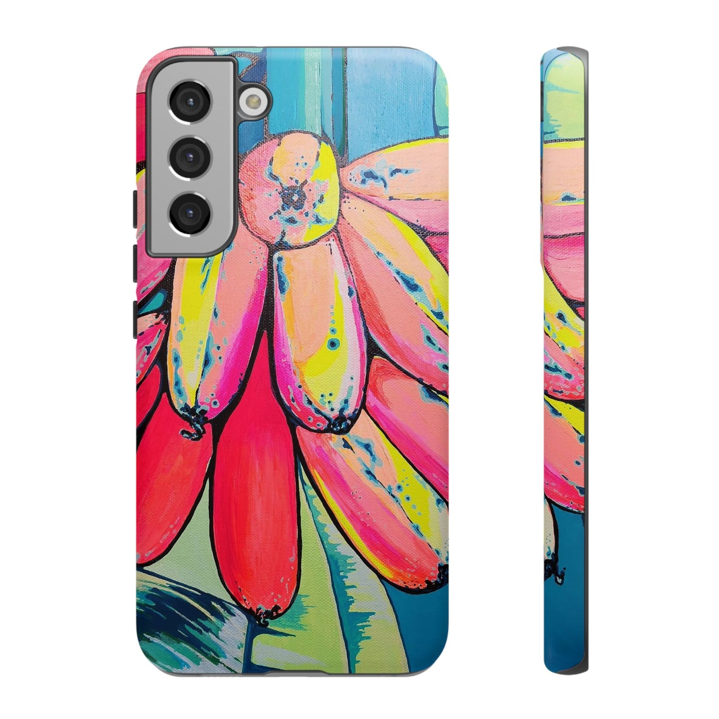 Neon Primitivo Bananas Tough Phone Case