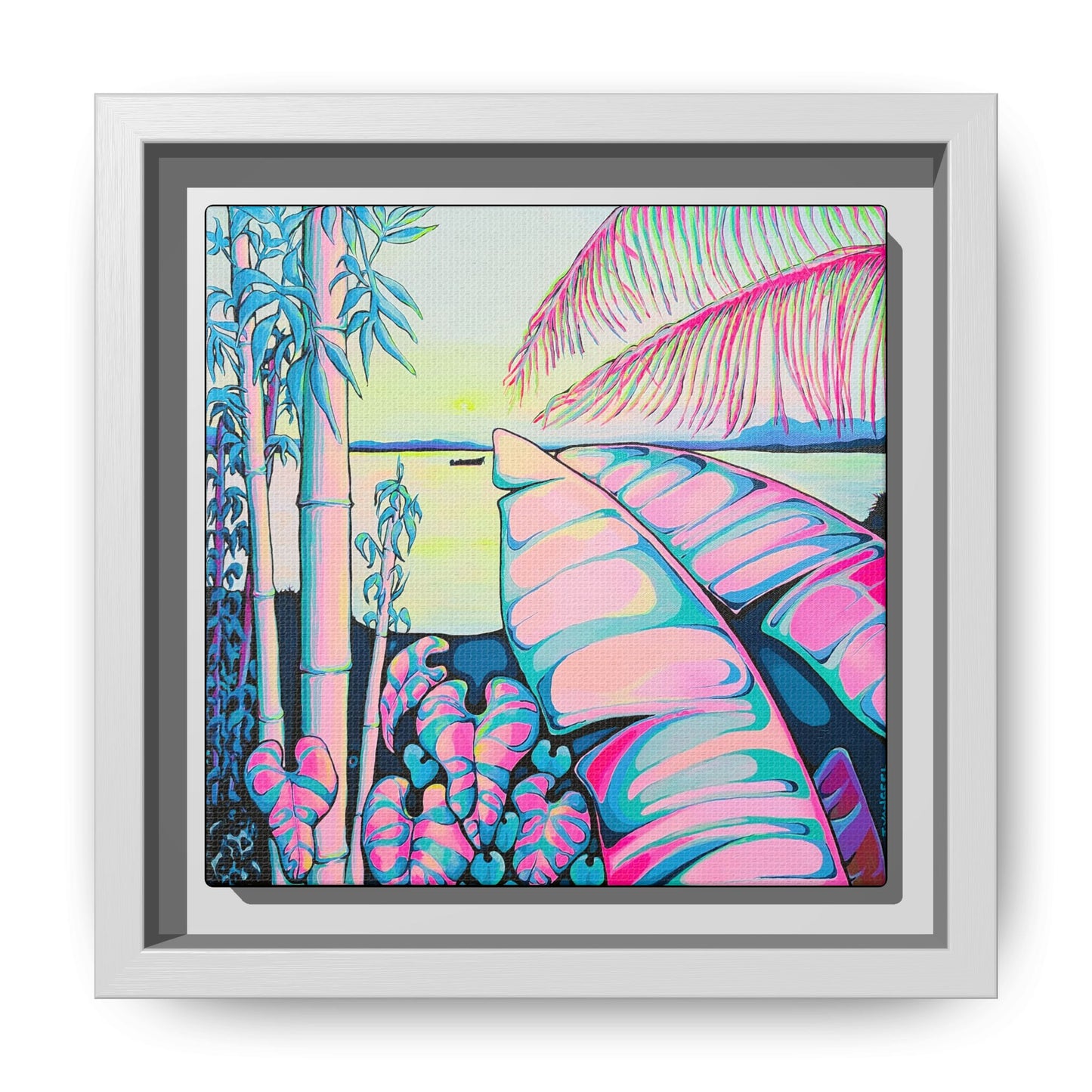 Impression sur toile « Sérénité encadrée Bocas »