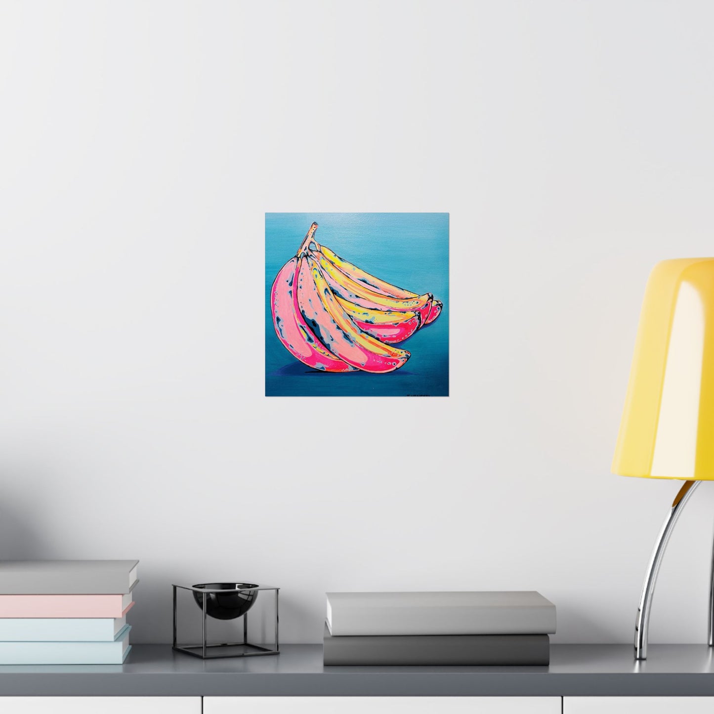 Neon Bananas Giclée Art Poster