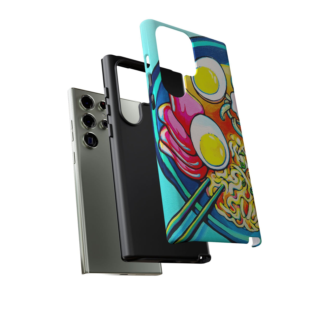 Coque de téléphone résistante Neon Ramen