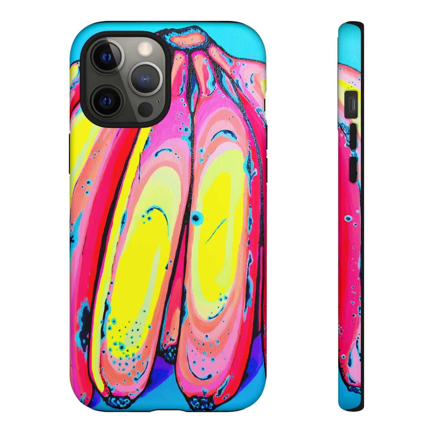 Neon Fat Bananas Tough Phone Case