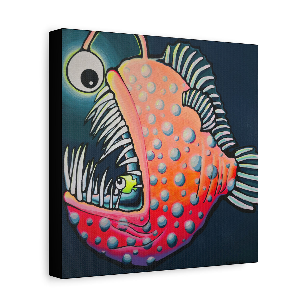 Cyclops Anglerfish Canvas Wall Art