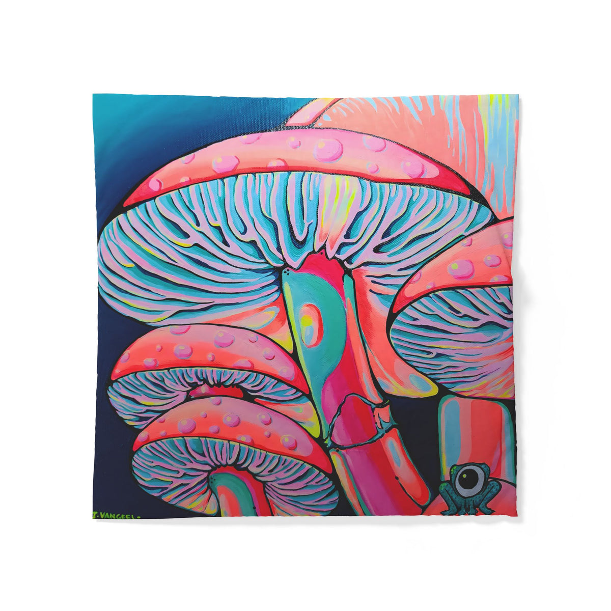 Trippy Mushrooms Duvet Cover