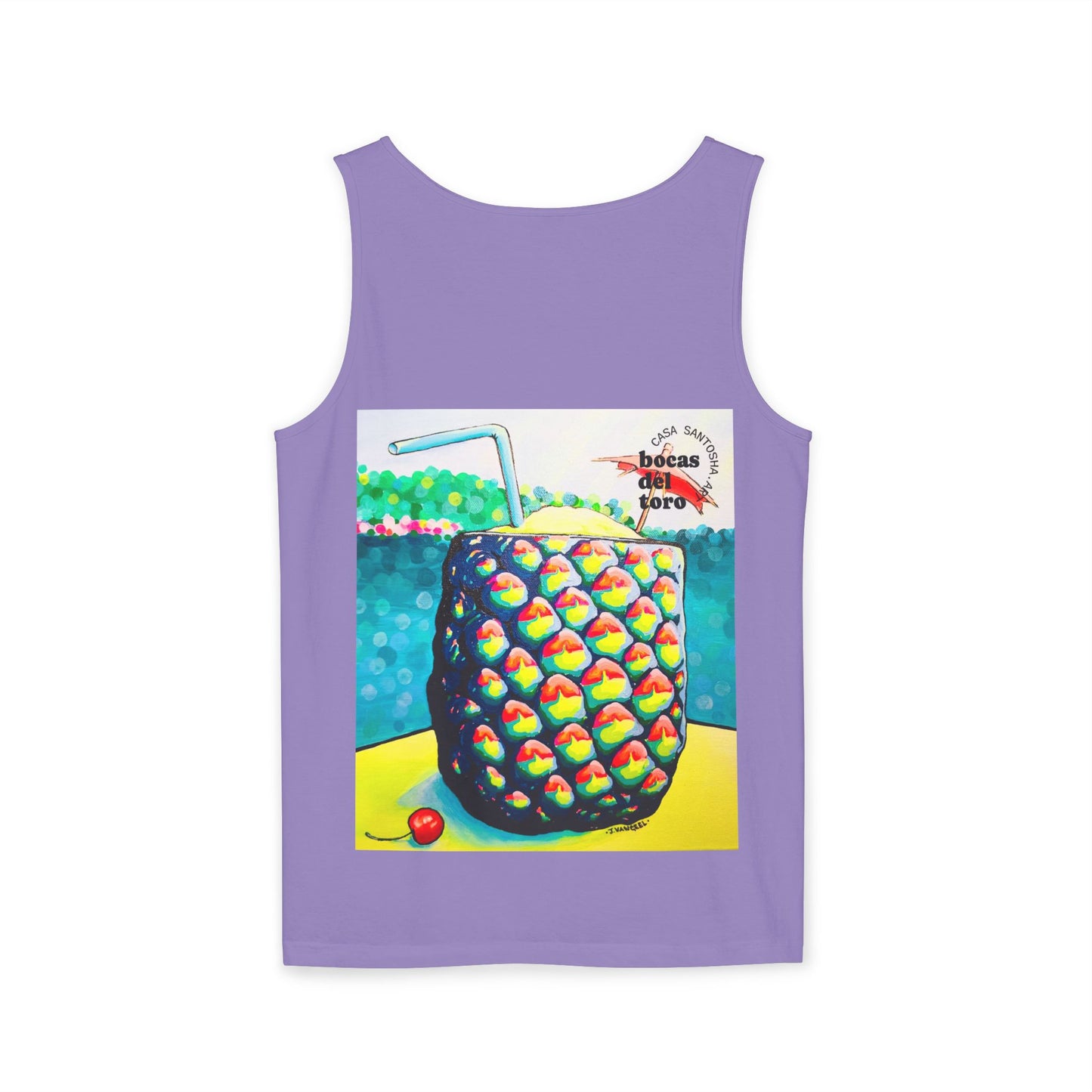 Unisex Neon Piña Colada Tank Top - Perfect for Summer Vibes