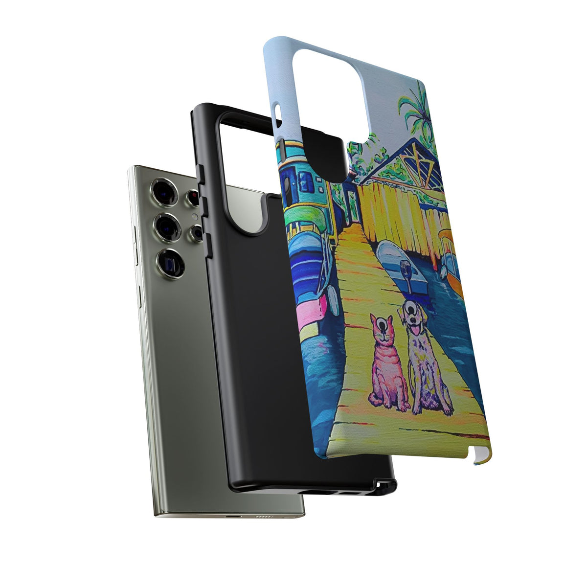 Cyclops Cat and Dog in Bocas Tough Phone Case