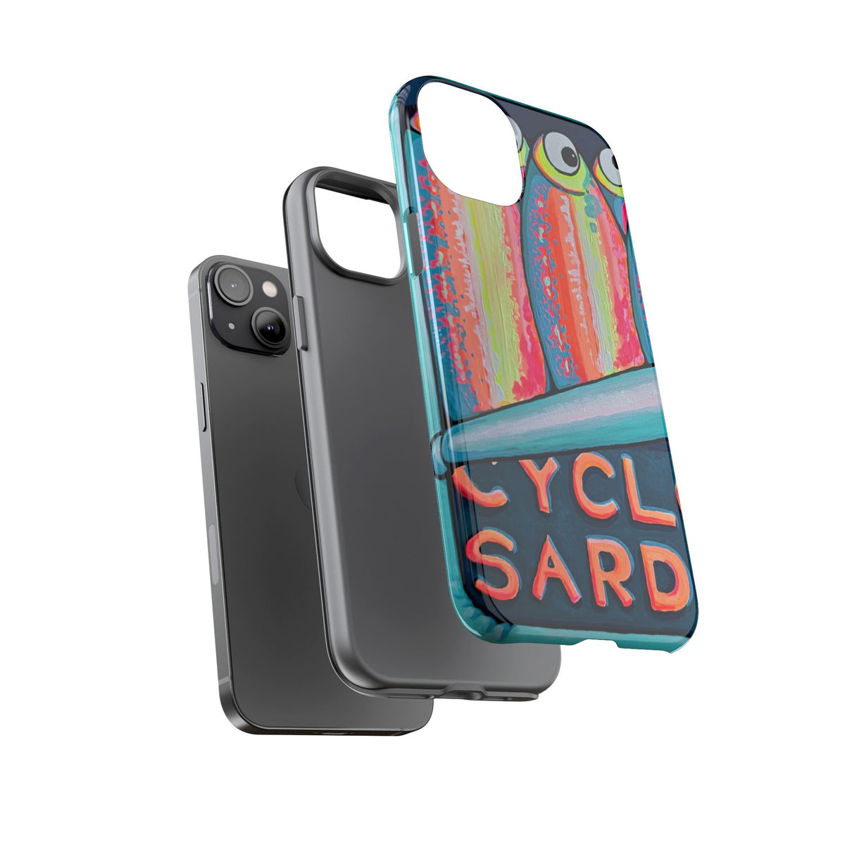 Neon Sardines Tough Phone Case