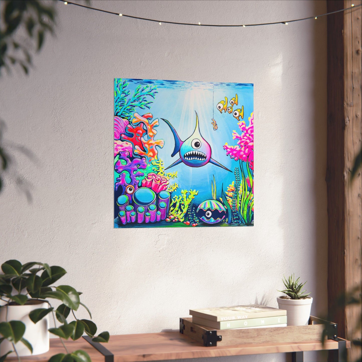 Cyclops Shark Giclée Art Poster