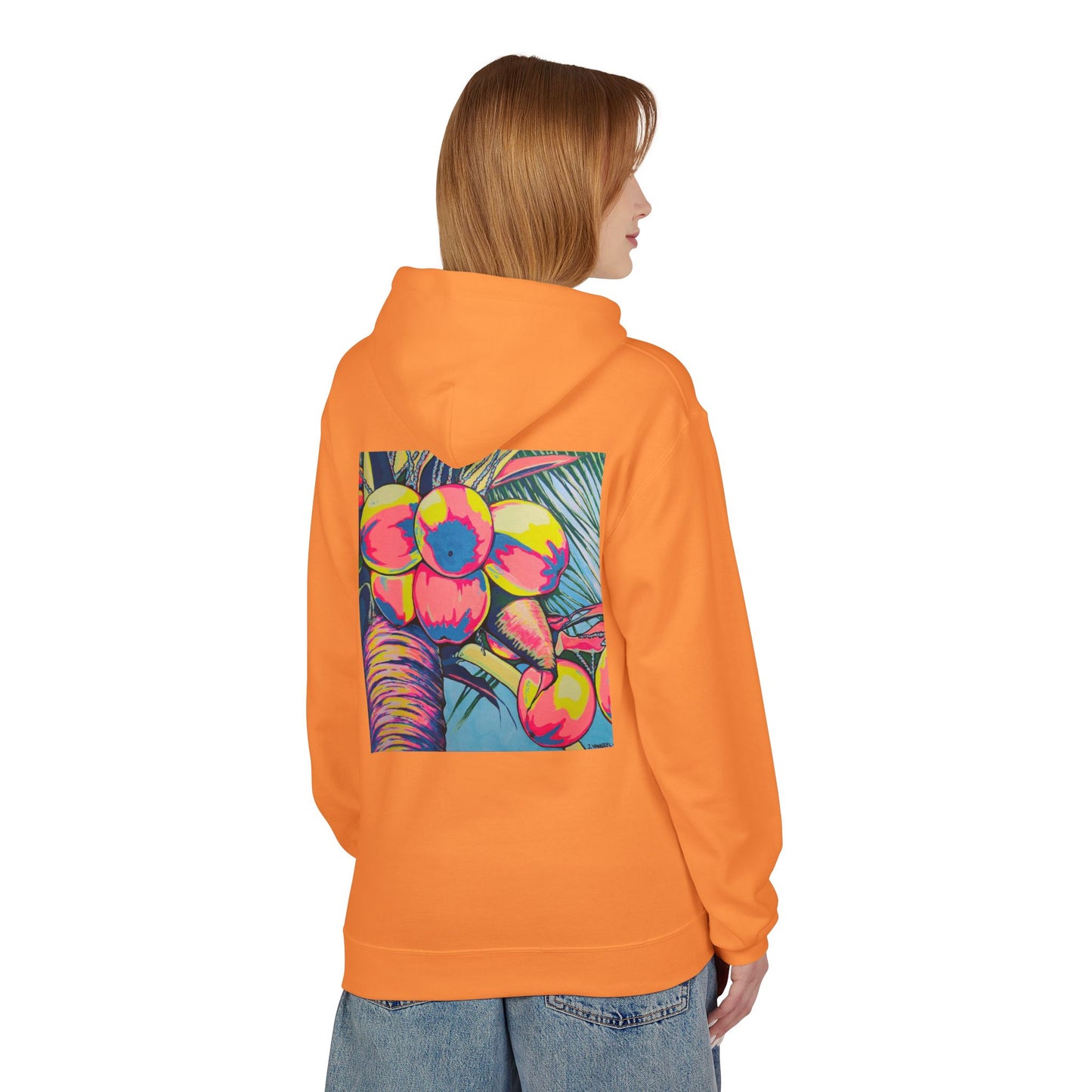 Unisex Neon Coconuts Soft Hoodie