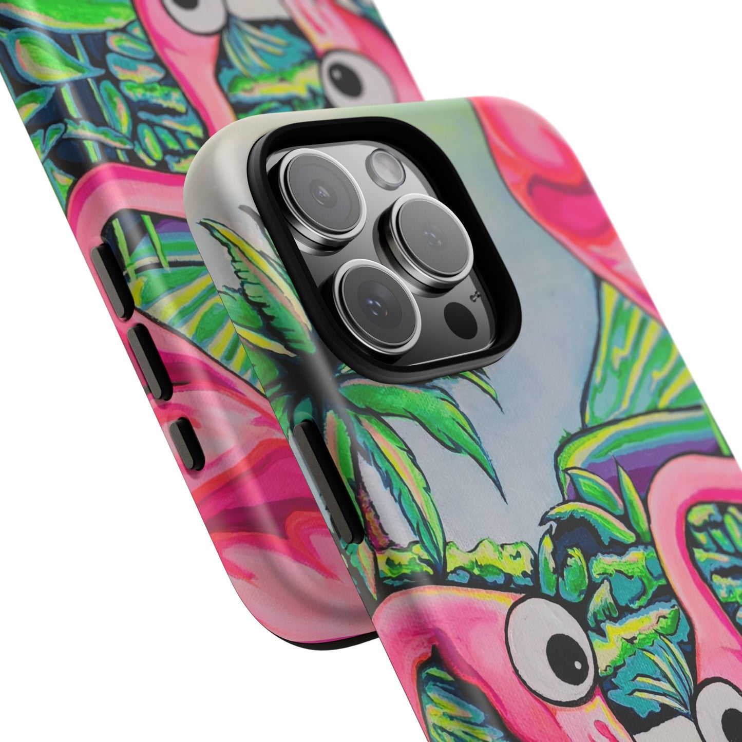 Cyclops Flamingo Family Tough Phone Case