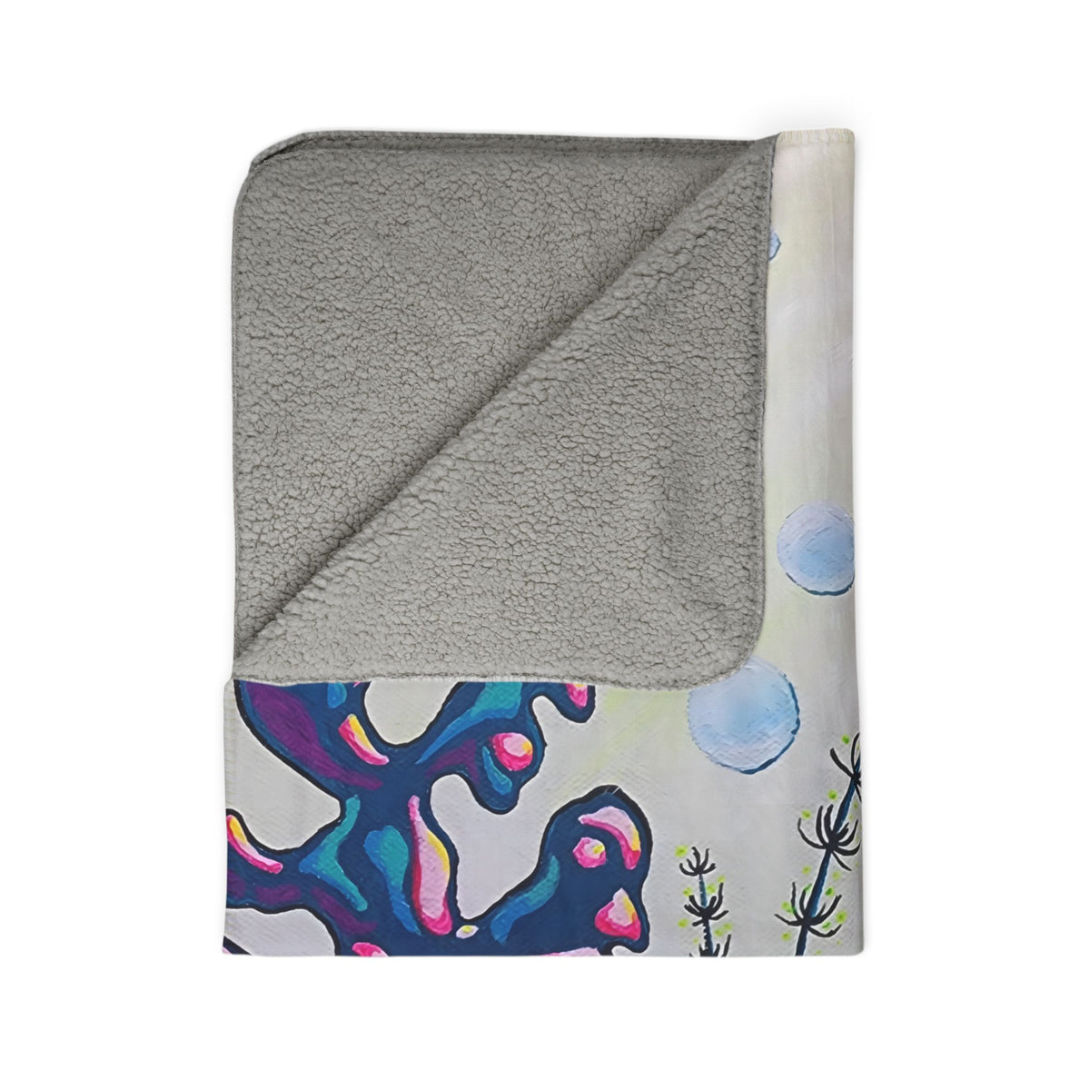 Cyclops Clam Fleece Sherpa Blanket