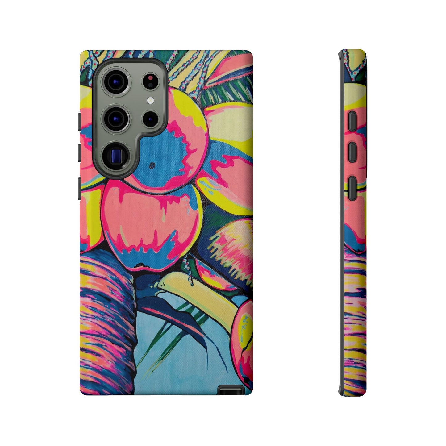Neon Coconuts Tough Phone Case