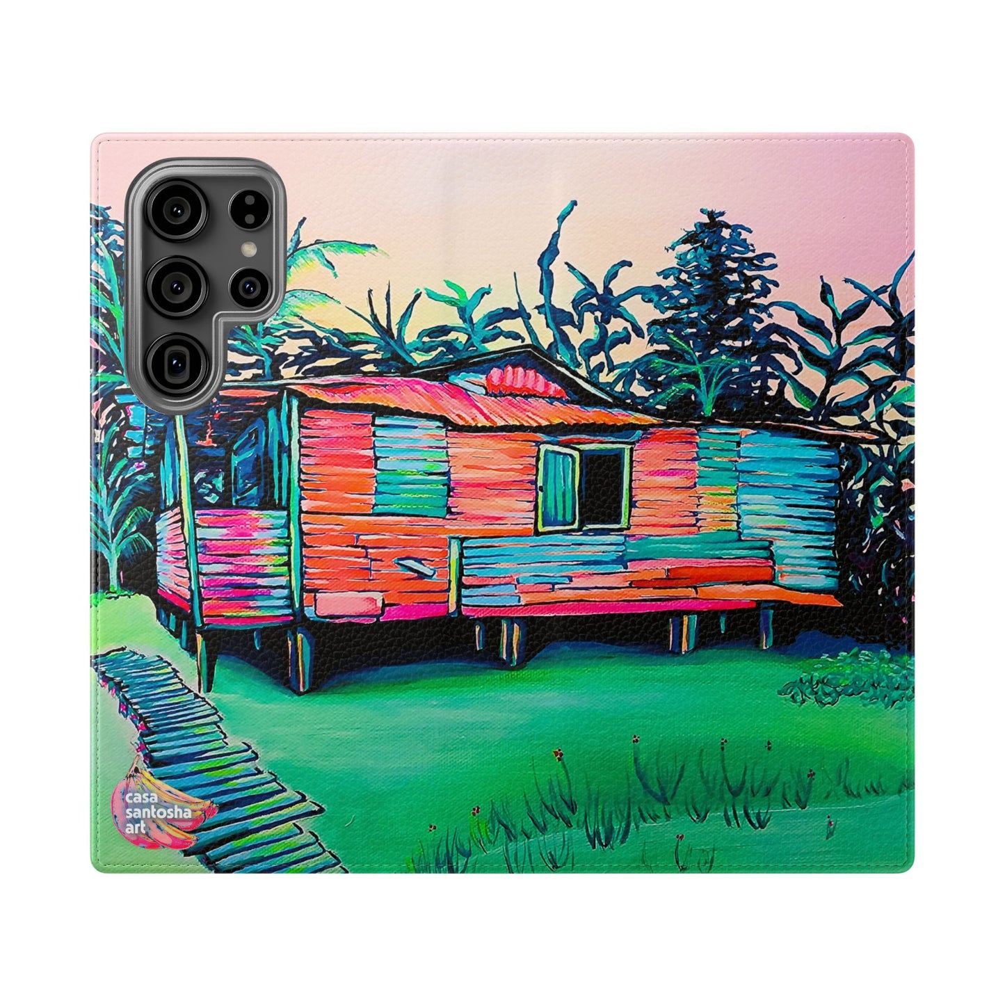 Luis Russell House Bocas Flip Phone Case – Wallet Cover with Card Slots