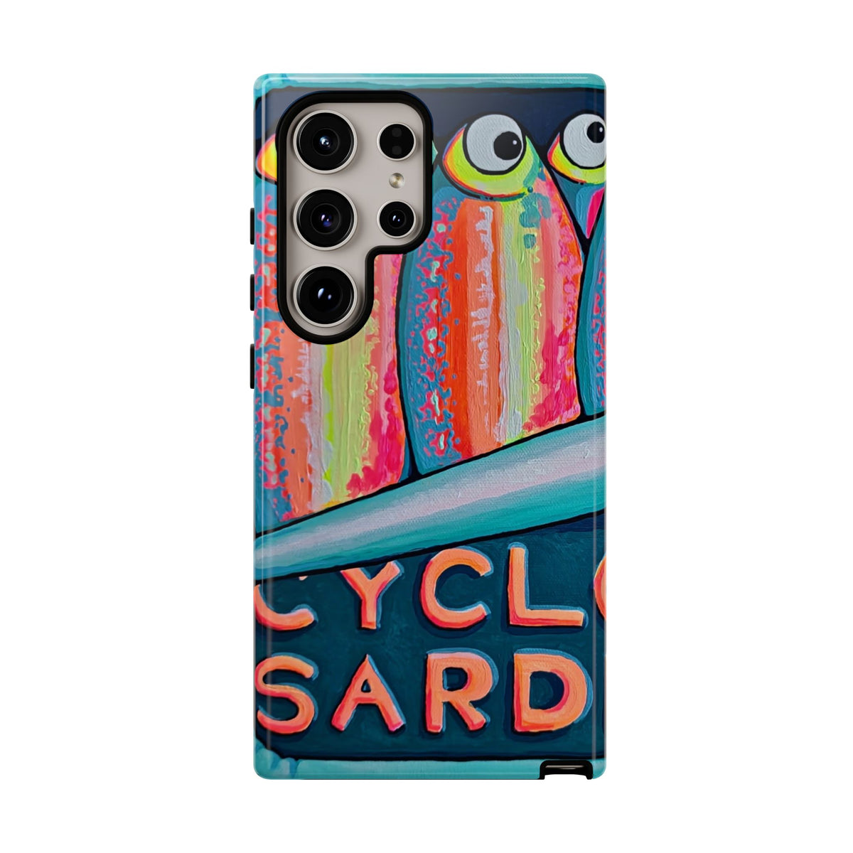 Neon Sardines Tough Phone Case