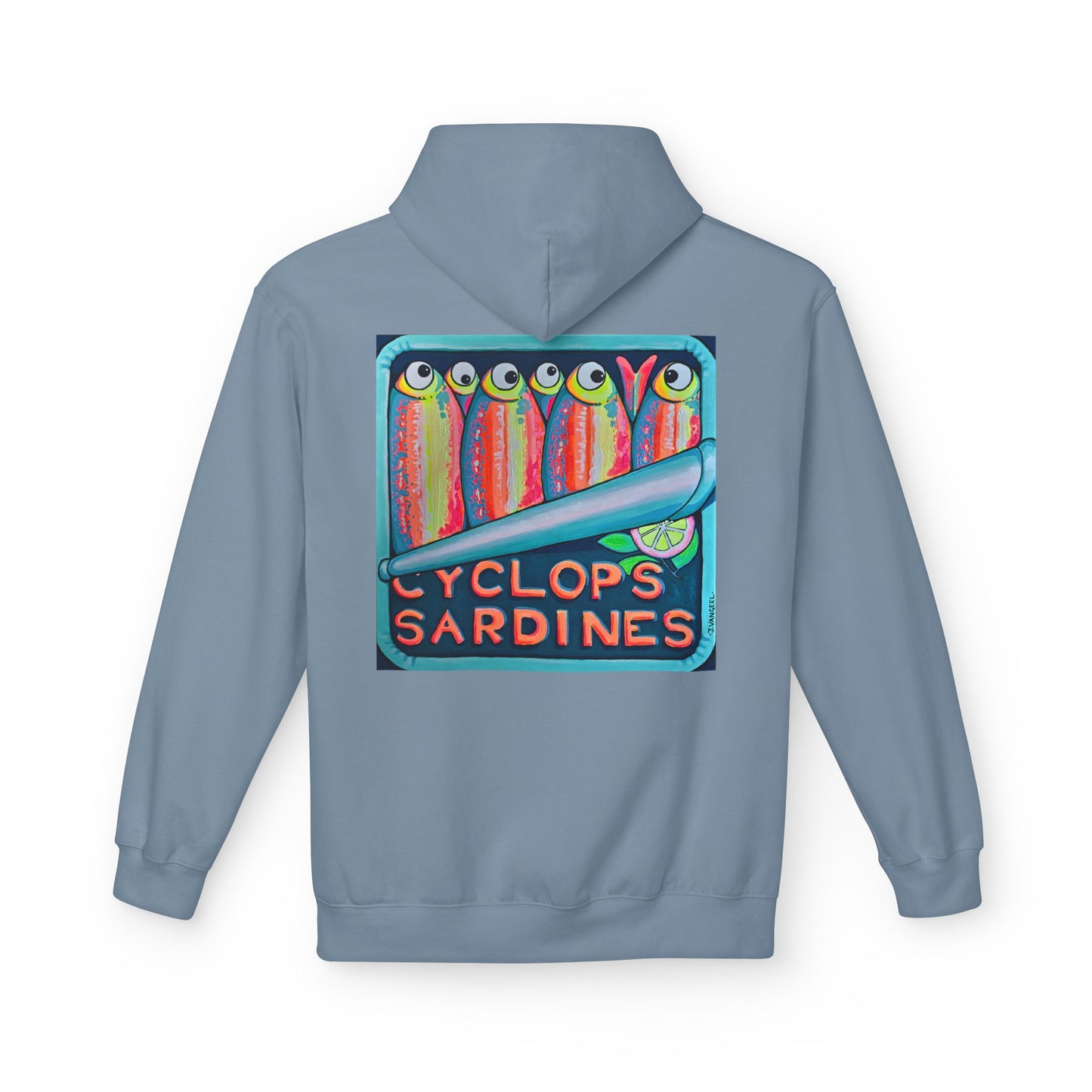 Unisex Neon Sardines Soft Hoodie