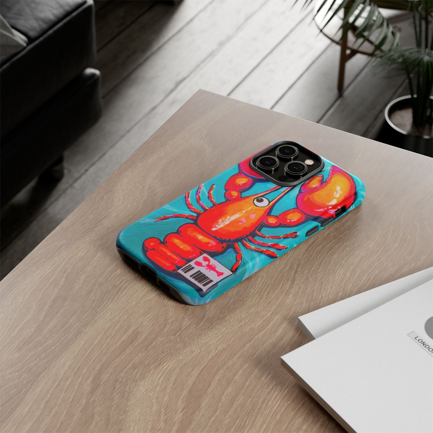Neon Lobster Tough Phone Case