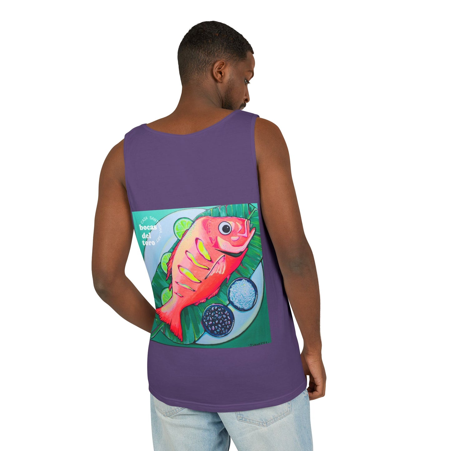Unisex Neon Fried Fish Tank Top - Perfect for Summer Vibes