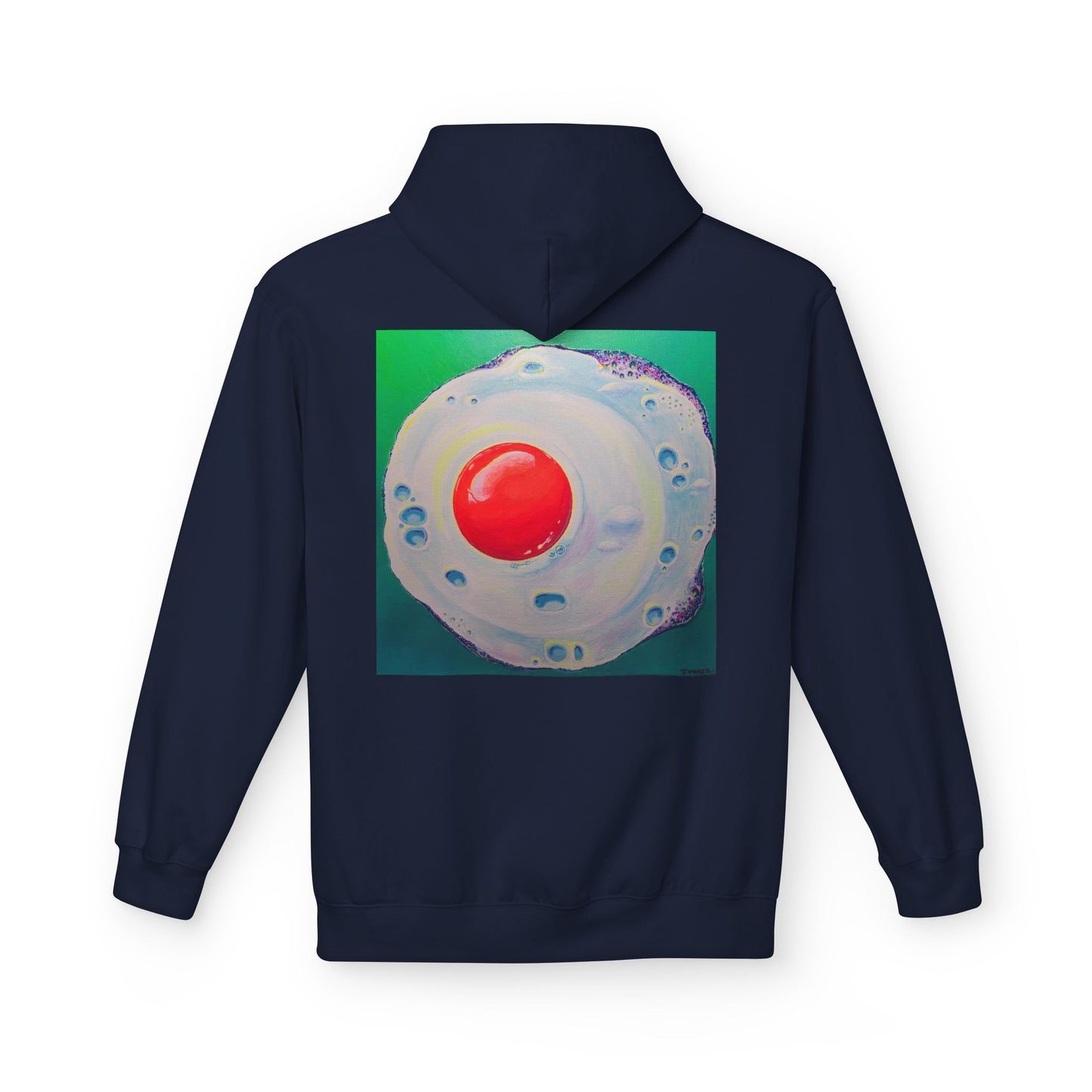 Unisex Neon Fried Egg Soft Hoodie