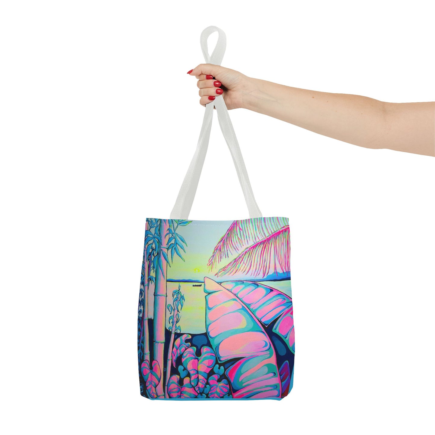 Premium Serenity Bocas Tote Bag, Original Artist Design, Reusable Shopping Tote, Eco-Friendly
