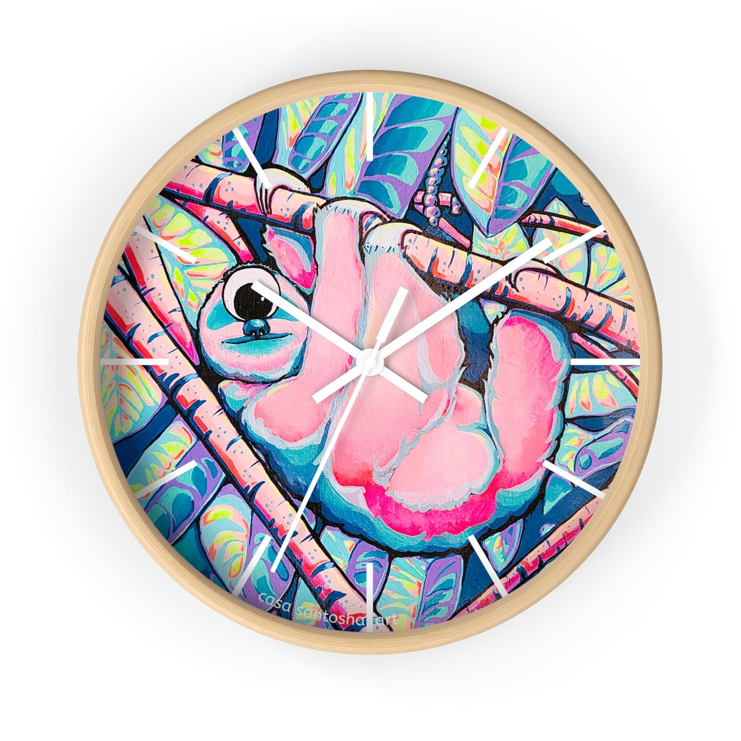 Cyclops Sloth Pop Art Wall Clock