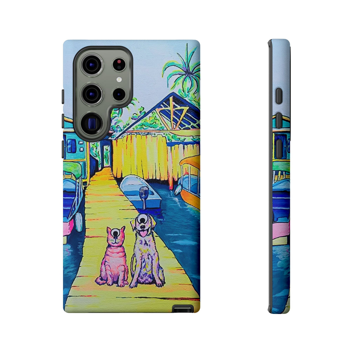 Cyclops Cat and Dog in Bocas Tough Phone Case