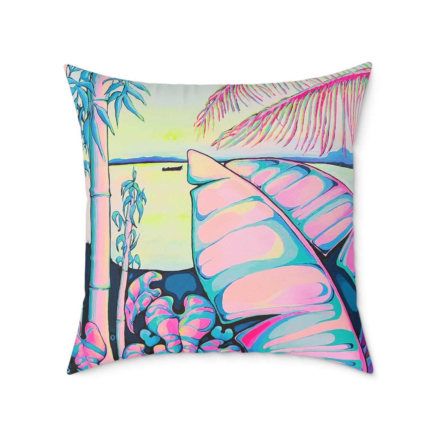 Oreiller décoratif en toile Serenity Bocas Art