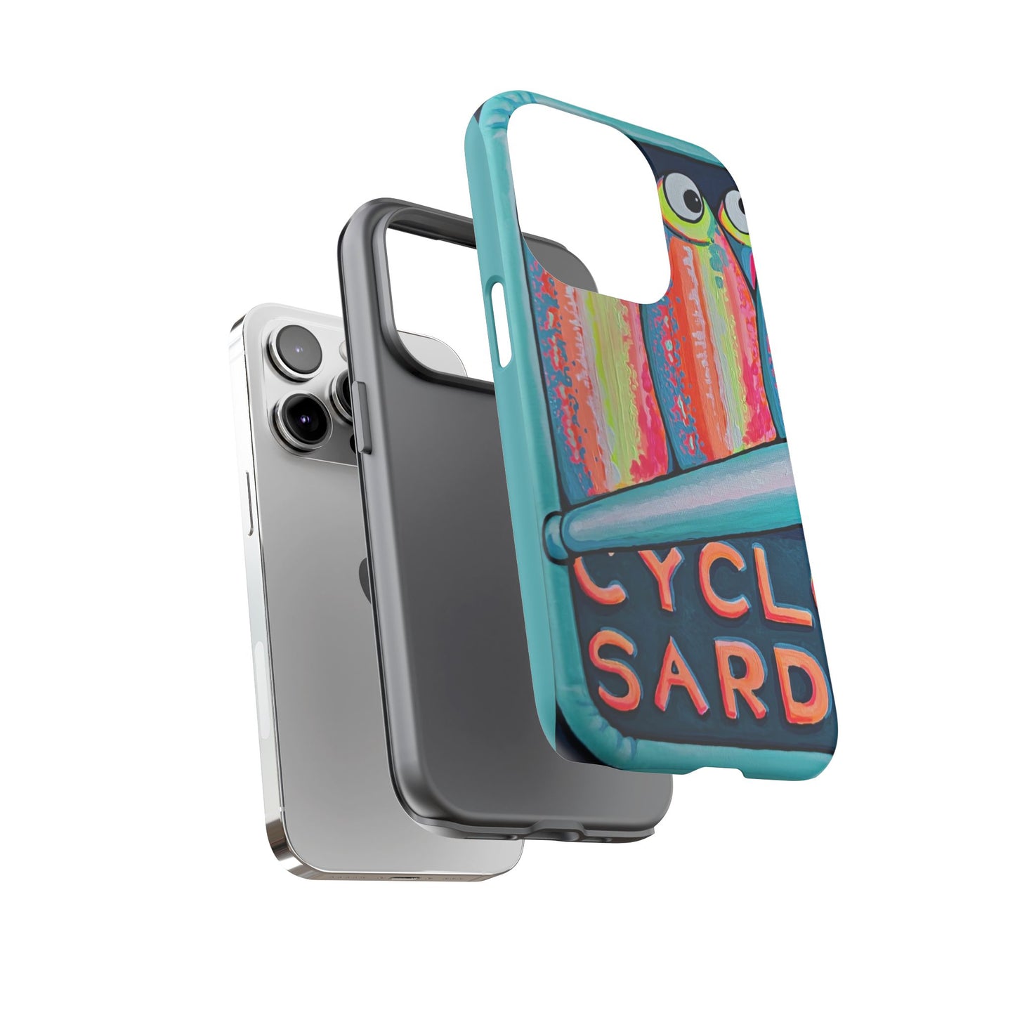 Neon Sardines Tough Phone Case