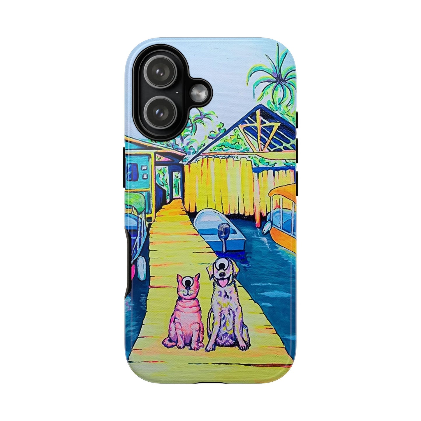 Cyclops Cat and Dog in Bocas Tough Phone Case