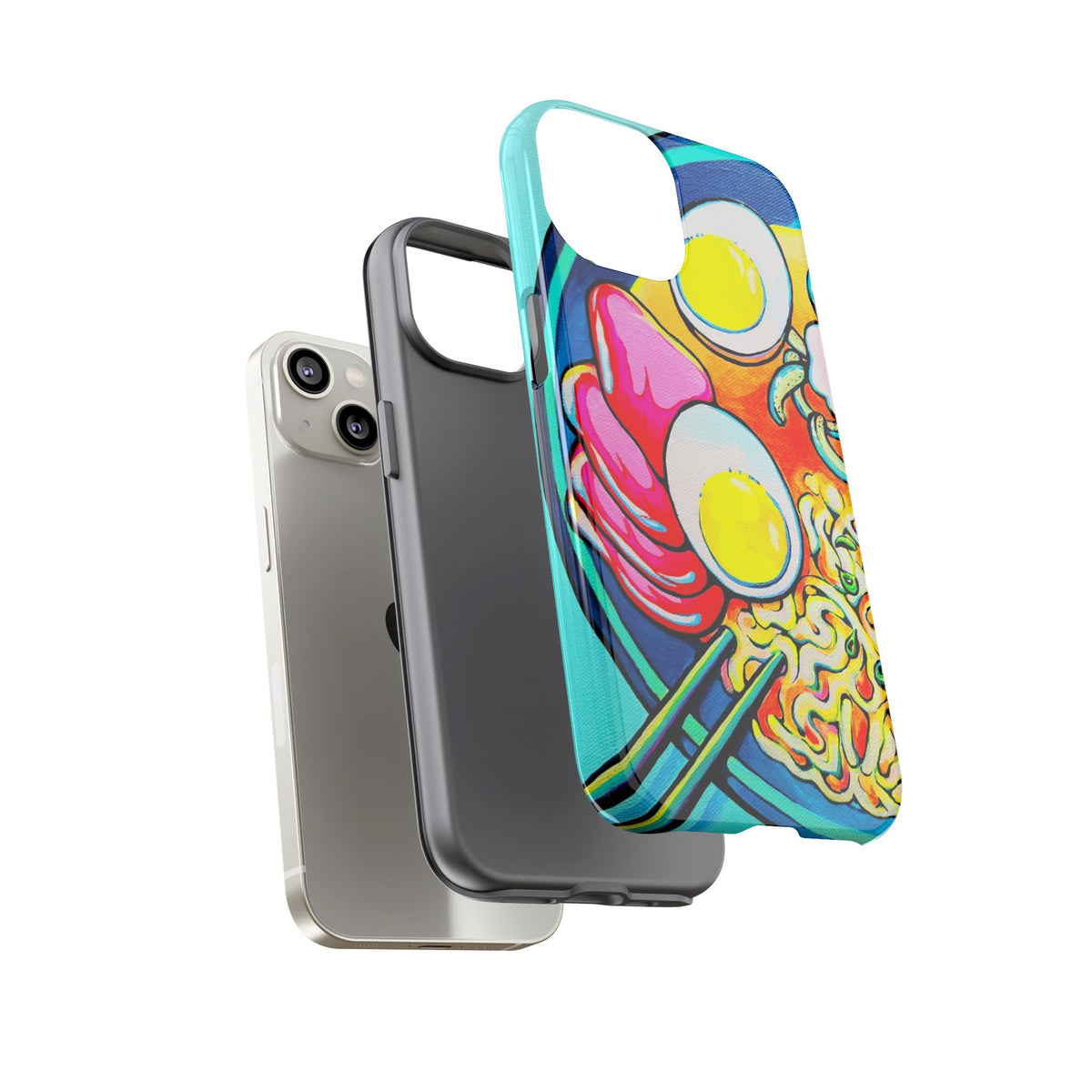Coque de téléphone résistante Neon Ramen