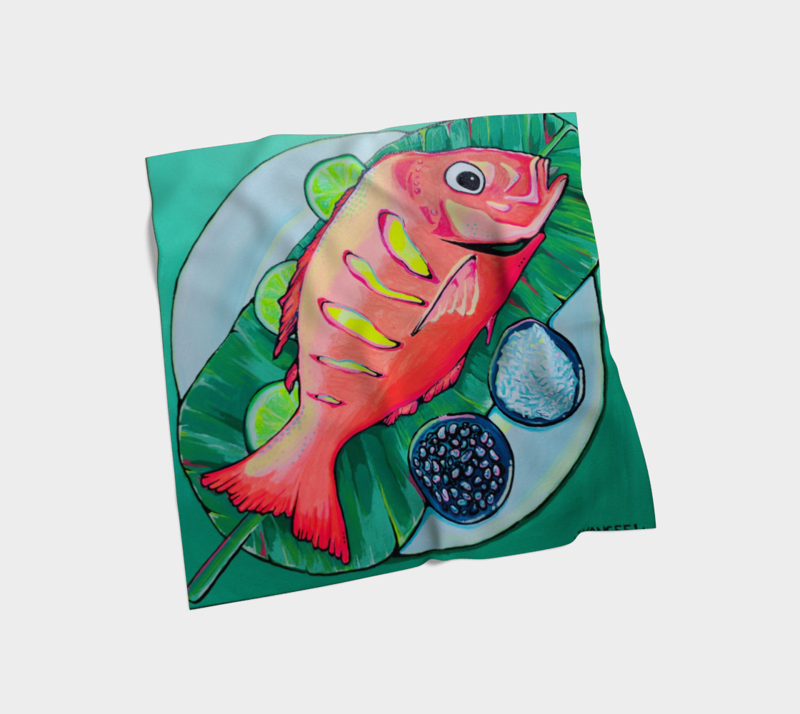 Neon Fried Fish Scarf