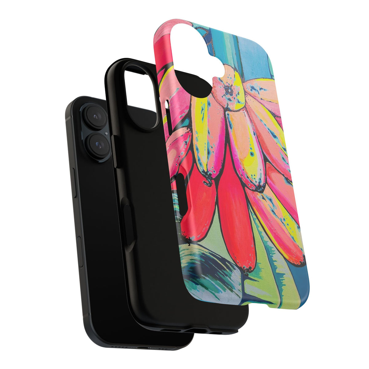 Neon Primitivo Bananas Tough Phone Case