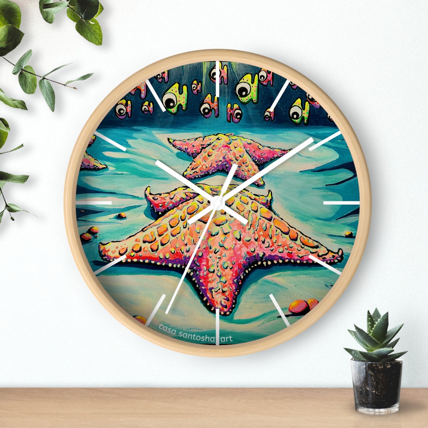 Cyclops Starfish Pop Art Wall Clock