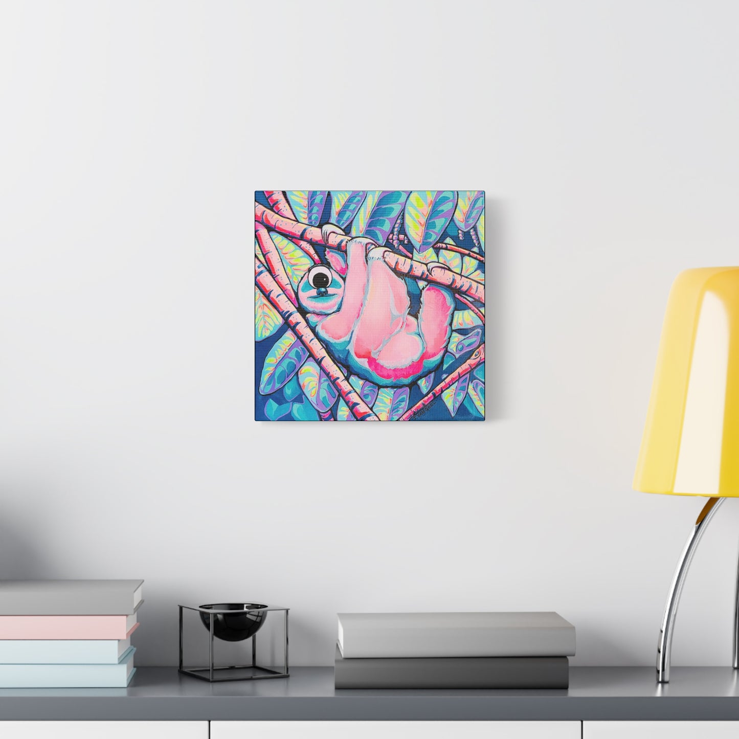 Cyclops Sloth Canvas Wall Art