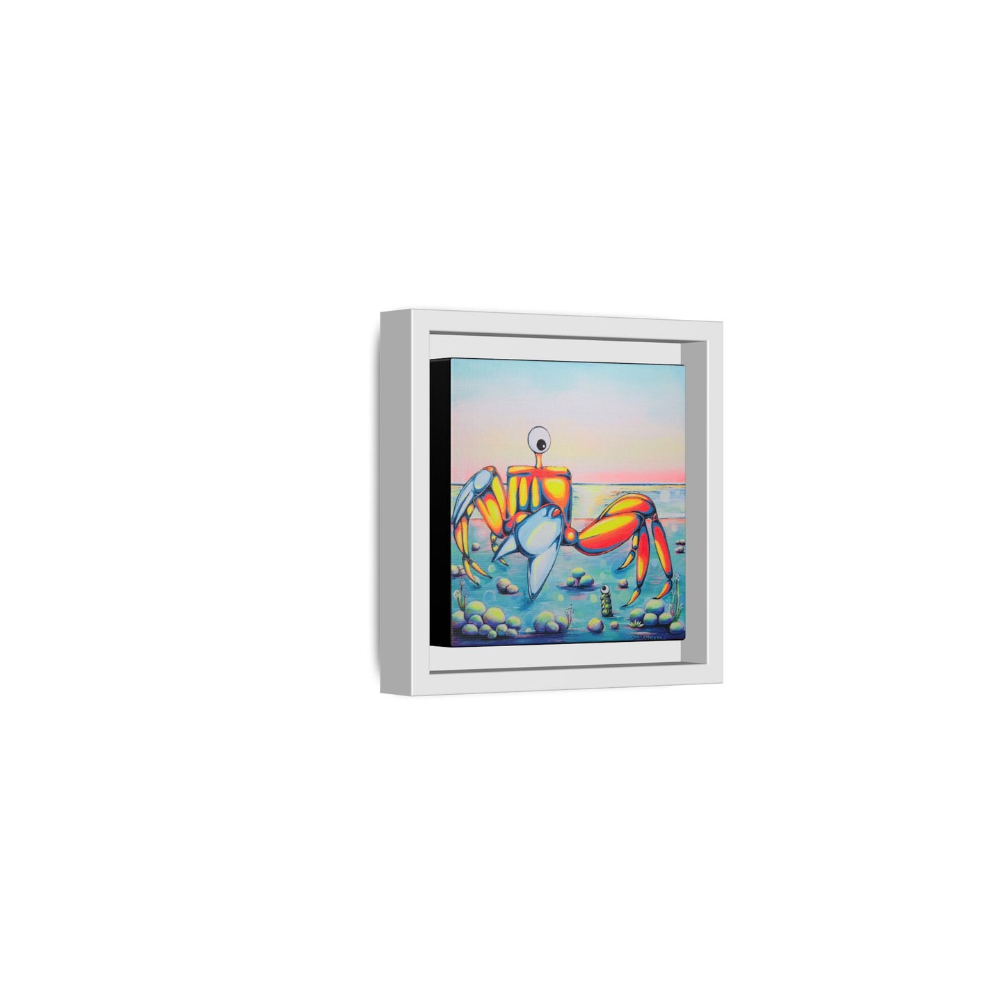 Framed Cyclops Crab Canvas Print