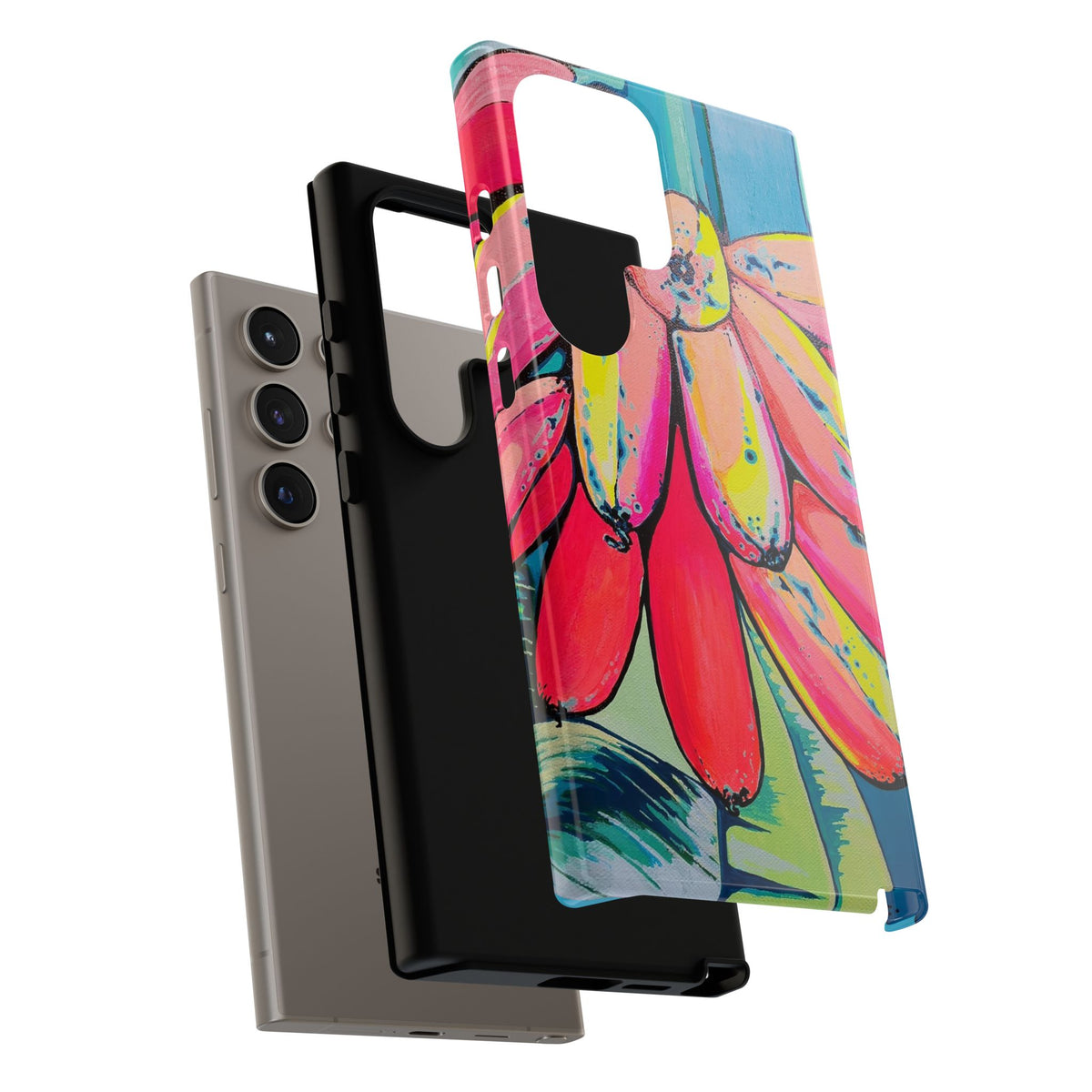 Neon Primitivo Bananas Tough Phone Case